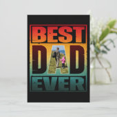 BESTE PAPA OOIT VERJAARDAG GEPERSONALISEERDE FOTO KAART (Staand voorkant)