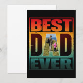 BESTE PAPA OOIT VERJAARDAG GEPERSONALISEERDE FOTO KAART (Voorkant / Achterkant)