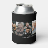 Beste papa ooit vier fotocollage blikjeskoeler (Blikje Voorkant)