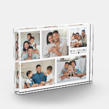 Beste papa ooit | Vijf familie foto collage acryl