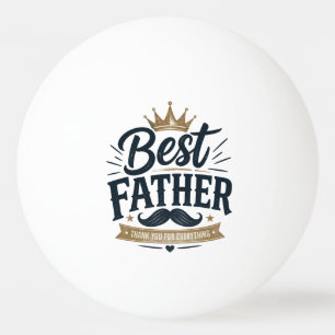 Beste papa ooit – Vintage Vaderdag ontwerp Pingpongbal