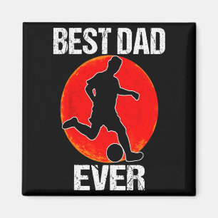 Beste Papa Ooit Vintage Voetbal Papa Vader 2021 Magneet