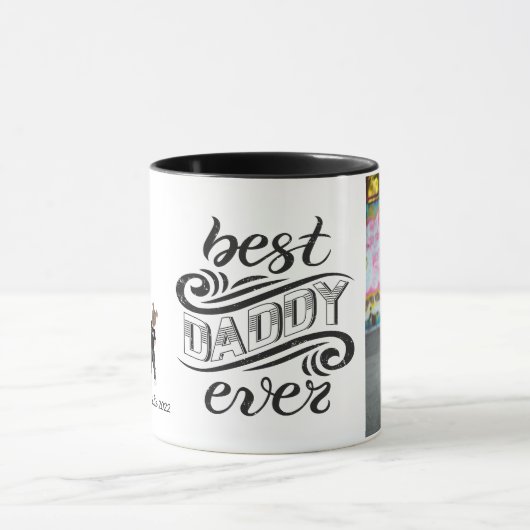 Beste papa ooit | Voeg uw foto-Mok toe Mok (Midden)