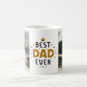Beste papa ooit, volledige foto gepersonaliseerd koffiemok (Center)