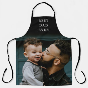 Beste Papa Ooit Volledige Foto Zwart Persoonlijk Schort