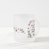 Beste papa ooit, voor altijd dankbaar matglas koffiemok (Voorkant rechts)