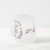 Beste papa ooit, voor altijd dankbaar matglas koffiemok (Voorkant links)