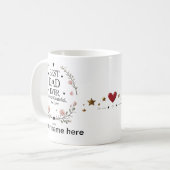 Beste papa ooit - voor altijd dankbaar, papa liefd koffiemok (Voorkant links)