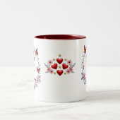 Beste papa ooit, voor altijd dankbaar tweekleurige koffiemok (Center)