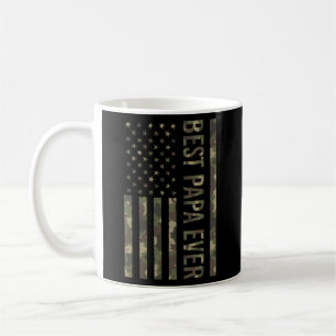 Beste Papa ooit voor Vaderdag Amerikaanse vlag Cam Koffiemok