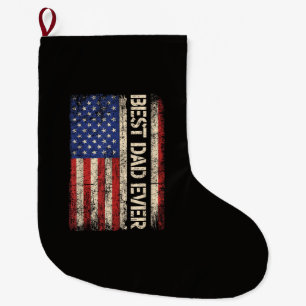 Beste Papa Ooit VS Amerikaanse Vlag Cadeaus voor V Grote Kerstsok
