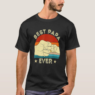  beste papa ooit vuist bump opa vader's t-shirt