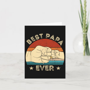 Beste Papa Ooit Vuiststoot Grappige Opa Vaderdag Kaart