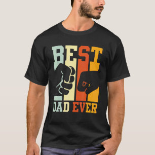 Beste Papa Ooit Vuiststoot Papa Zoon Dochter T-shirt