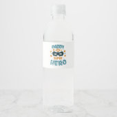 Beste papa ooit waterfles etiket (Voorkant)