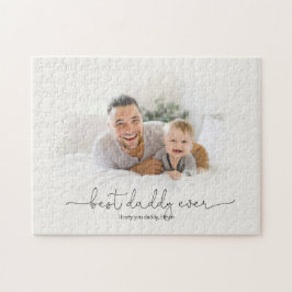 Beste papa ooit Waterverf Foto Masker Naam Legpuzzel