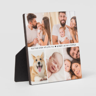 Beste papa ooit! We houden van je aangepaste fotoc Fotoplaat
