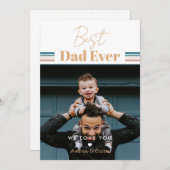 Beste papa ooit We houden van je Feestdagenkaart (Voorkant / Achterkant)