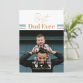 Beste papa ooit We houden van je Feestdagenkaart (Staand voorkant)