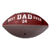 Beste papa ooit witte typografie zwarte lijn foto american football (Gedraaid 270)