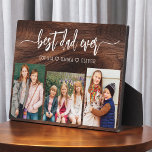 Beste papa ooit - Wood Vaderdag fotocollage Fotoplaat<br><div class="desc">Vier je vader met de "Best Dad Ever" Vaderdag Photo Collage Plaque, een welgemeend eerbetoon aan het man dat de wereld voor je betekent. Deze prachtig vervaardigde plaquette is voorzien van een hoogwaardige, aanpasbare fotocollage, waarmee u gekoesterde herinneringen en speciale momenten kunt laten zien. De collage is elegant gerangschikt rond...</div>