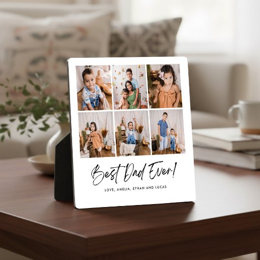Beste papa ooit zes fotoplaquette fotoplaat