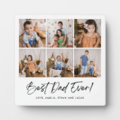 Beste papa ooit zes fotoplaquette fotoplaat (Voorkant)