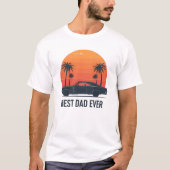 Beste papa ooit Zonsondergang T-shirt (Voorkant)