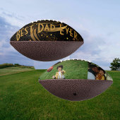 Beste papa ooit zwart blad goud wervelingen 2 foto american football