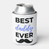Beste Papa Ooit Zwart Blikjeskoeler (Blikje Voorkant)