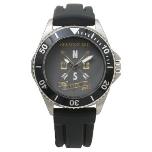 Beste papa ooit zwart en goud horloge