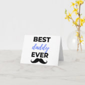 Beste papa ooit Zwart Kaart (Gele Bloem)