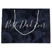 Beste papa ooit zwart kerst groot cadeauzakje (Voorkant)
