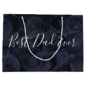 Beste papa ooit zwart kerst groot cadeauzakje (Achterkant)