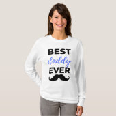 Beste papa ooit zwart t-shirt (Voorkant volledig)