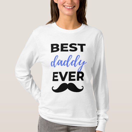 Beste papa ooit zwart t-shirt (Voorkant)