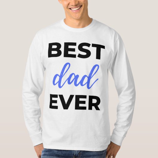 Beste Papa Ooit Zwart T-shirt (Voorkant)