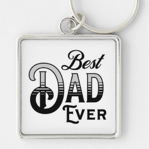 Beste papa ooit   Zwart-wit  tekst Sleutelhanger