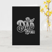 Beste Papa Ooit | Zwart-Wit Vaderdag Kaart (Gele Bloem)