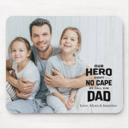 Beste Papa Ooit Zwarte Gepersonaliseerde Foto Cade Muismat
