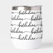 Beste Papa Ooit Zwarte Script Typografie Wit (Links)