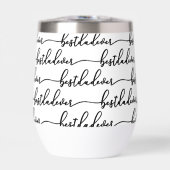 Beste Papa Ooit Zwarte Script Typografie Wit (Voorkant)