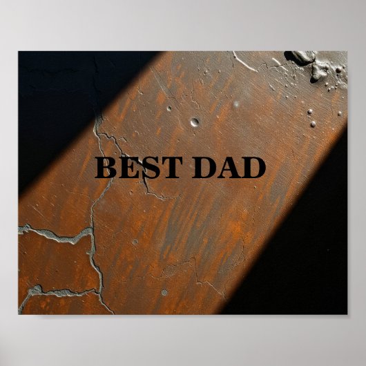 Beste Papa op houten achtergrond Poster (Voorkant)