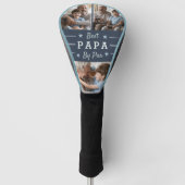 Beste Papa op papier | 3 Foto Golfheadcover (Voorkant)