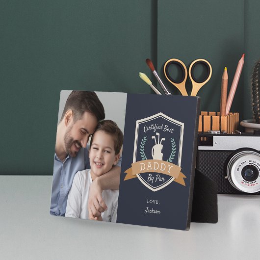 Beste papa op papier | Foto Golf Dad Fotoplaat