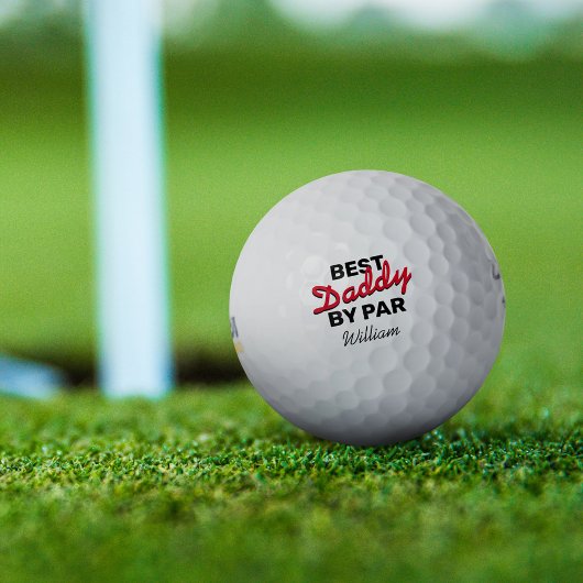 Beste papa op papier golfballen