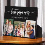 Beste Papa Opa Kleinkinderen Fotocollage Fotoplaat<br><div class="desc">Leg de liefde tussen Papa en zijn kleinkinderen vast met onze opa Opa Kleinkinderen Fotocollage Plaque. Deze gepersonaliseerde plaquette heeft een hartverwarmende fotocollage, prachtig met gekoesterde momenten die Papa en zijn geliefde kleinkinderen delen. Rondom de foto's is de vertederende titel "Poppy", die een speciale touch aan het ontwerp toevoegt. Gemaakt...</div>
