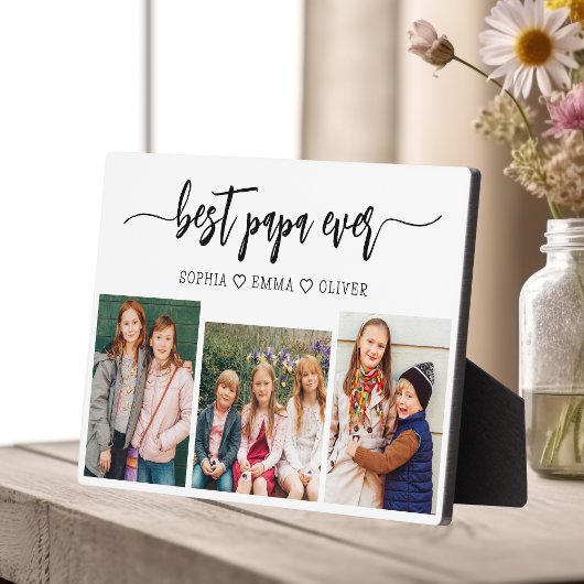 Beste Papa Opa Kleinkinderen Fotocollage Fotoplaat