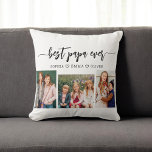 Beste Papa Opa Kleinkinderen Fotocollage Kussen<br><div class="desc">Vier je papa met de beste papa opa kleinkinderen foto collage Sierkussen. Deze gepersonaliseerde aandenken beschikt over een prachtig gerangschikte collage van gekoesterde foto's, het vastleggen van speciale momenten met zijn kleinkinderen. Gemaakt van hoogwaardige materialen, voegt het een stijlvolle en sentimentele touch toe aan elke ruimte, perfect om op een...</div>