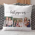 Beste Papa Opa Kleinkinderen Fotocollage Kussen<br><div class="desc">Vier je papa met de beste papa opa kleinkinderen foto collage Sierkussen. Deze gepersonaliseerde aandenken beschikt over een prachtig gerangschikte collage van gekoesterde foto's, het vastleggen van speciale momenten met zijn kleinkinderen. Gemaakt van hoogwaardige materialen, voegt het een stijlvolle en sentimentele touch toe aan elke ruimte, perfect om op een...</div>